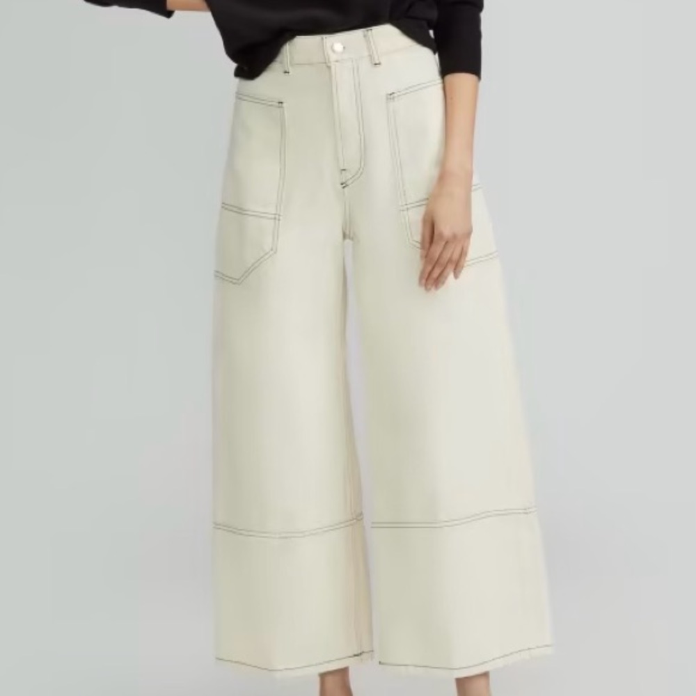 Everlane The Gardener Jean - Ecru. Size 28